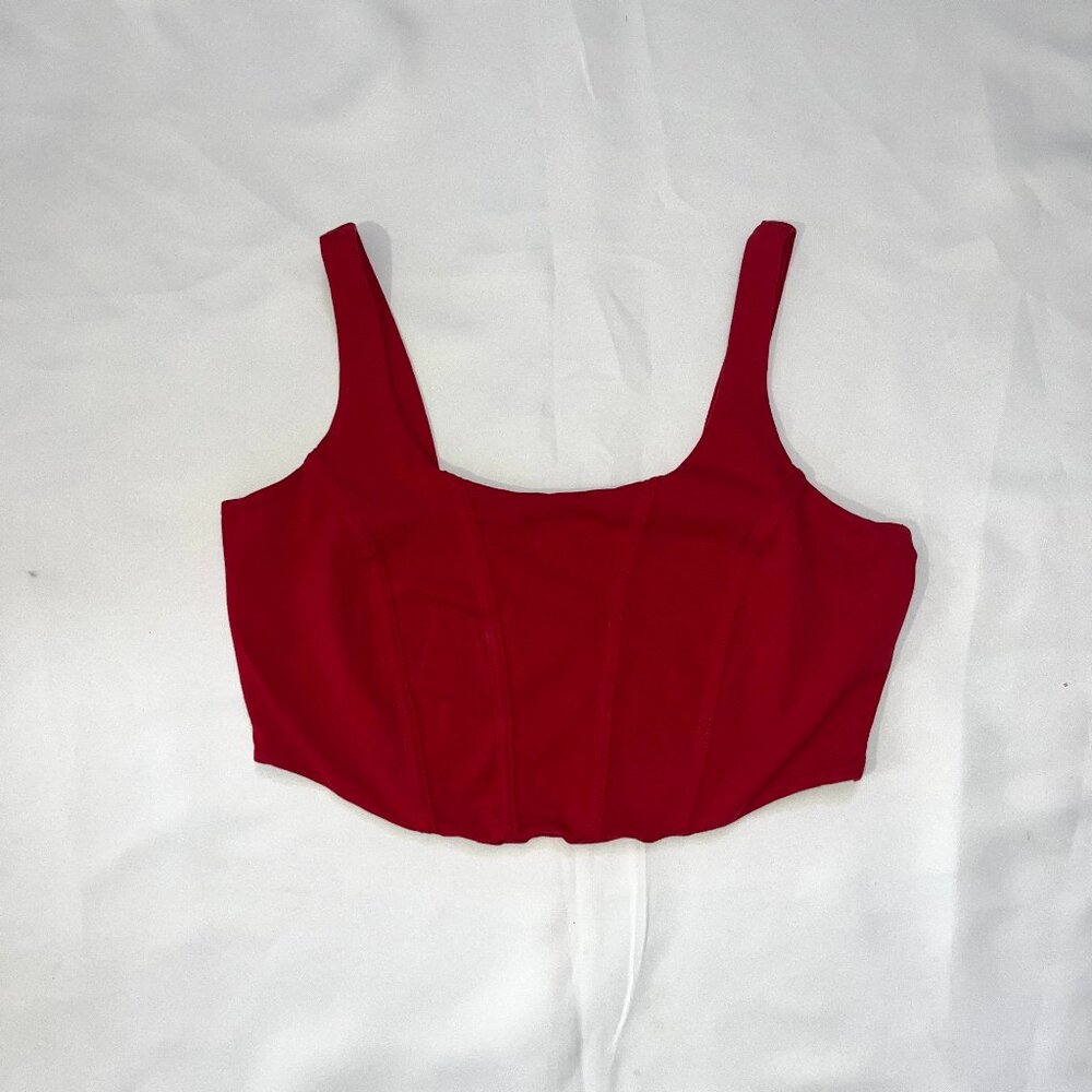 Wild Fable Red Cropped Top Size M
